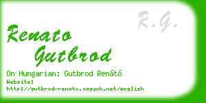 renato gutbrod business card